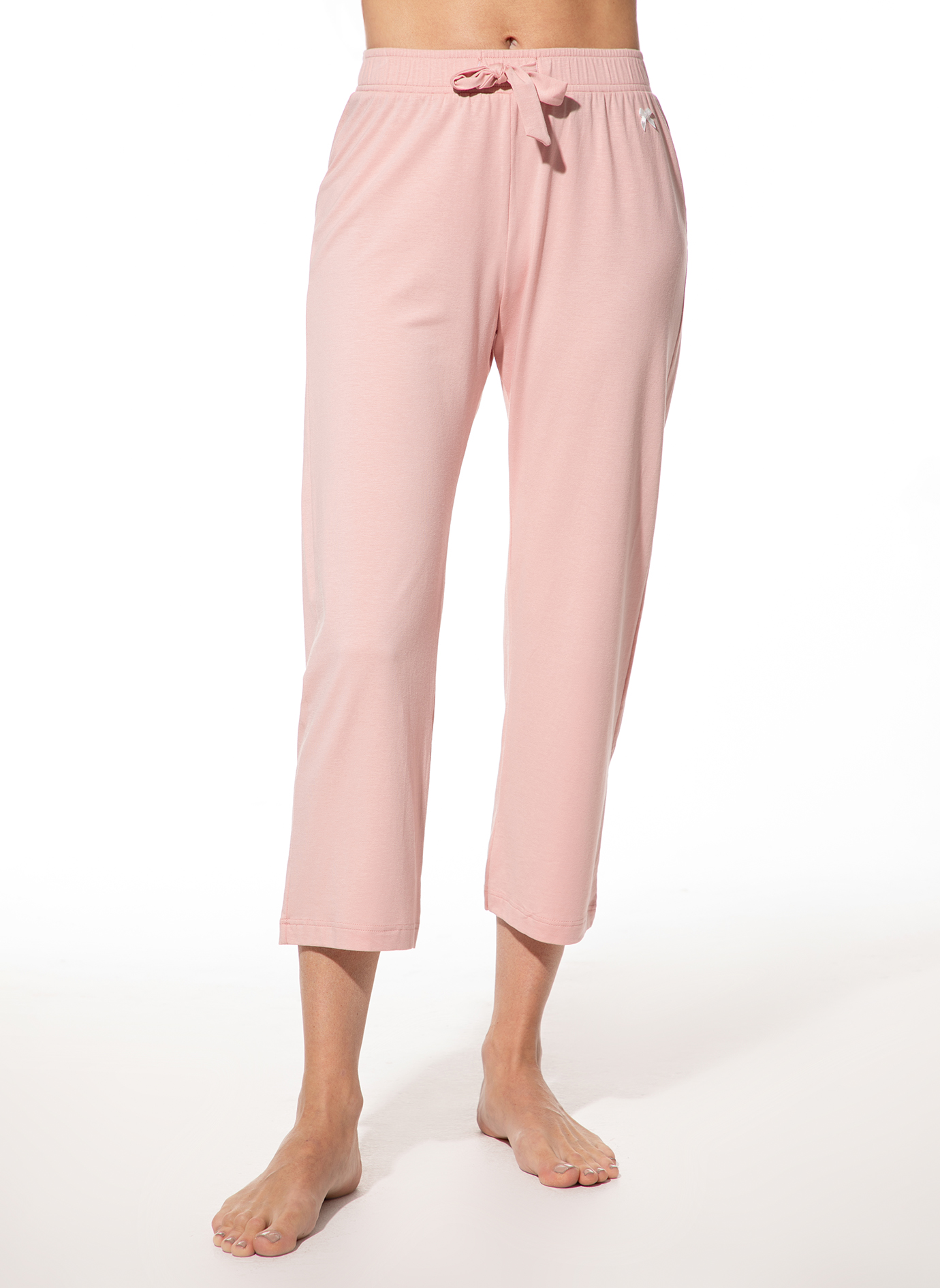 Damen 7/8-Schlafhose Rosa