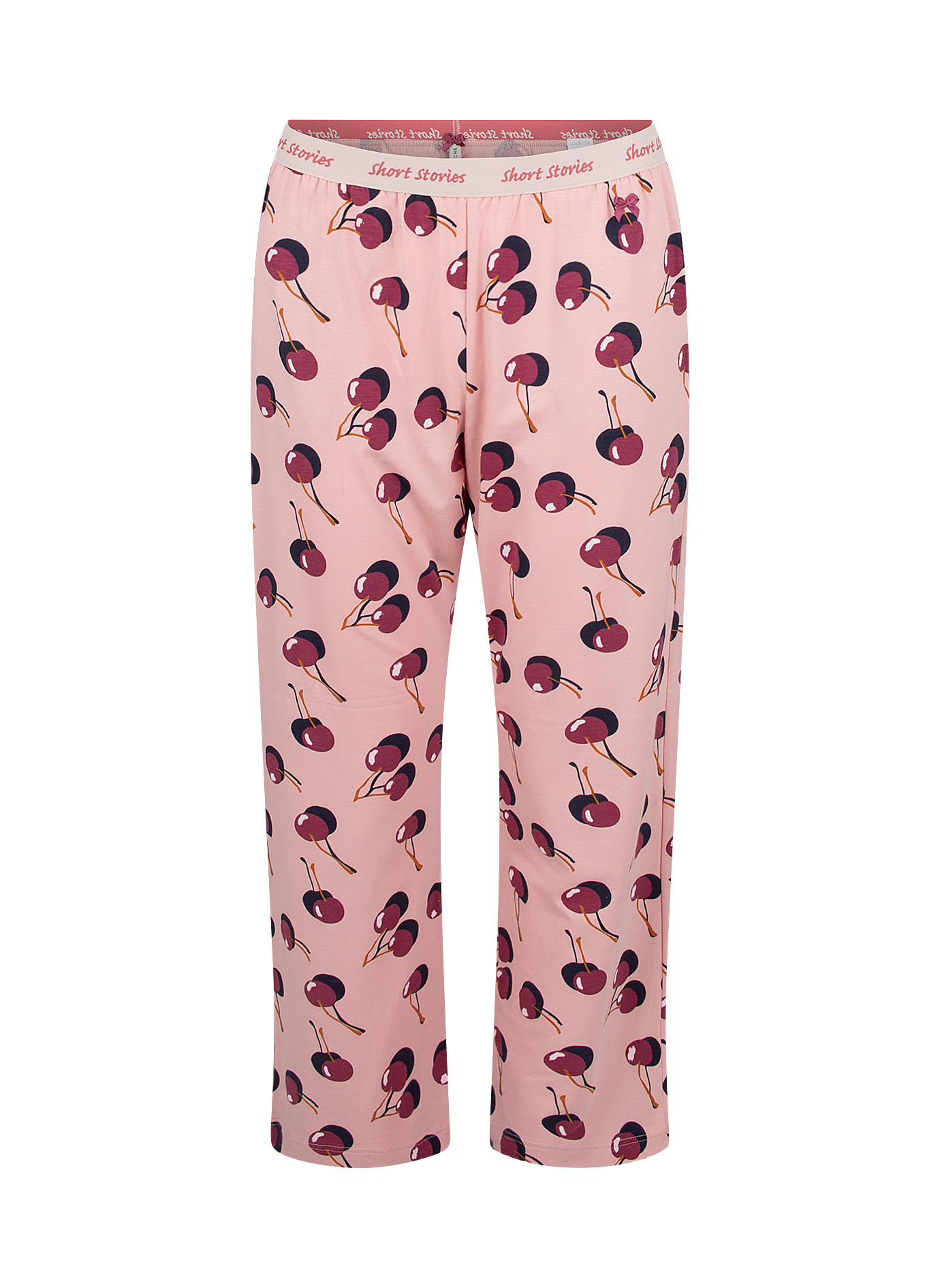 Damen Schlafhose 7/8 Rosa