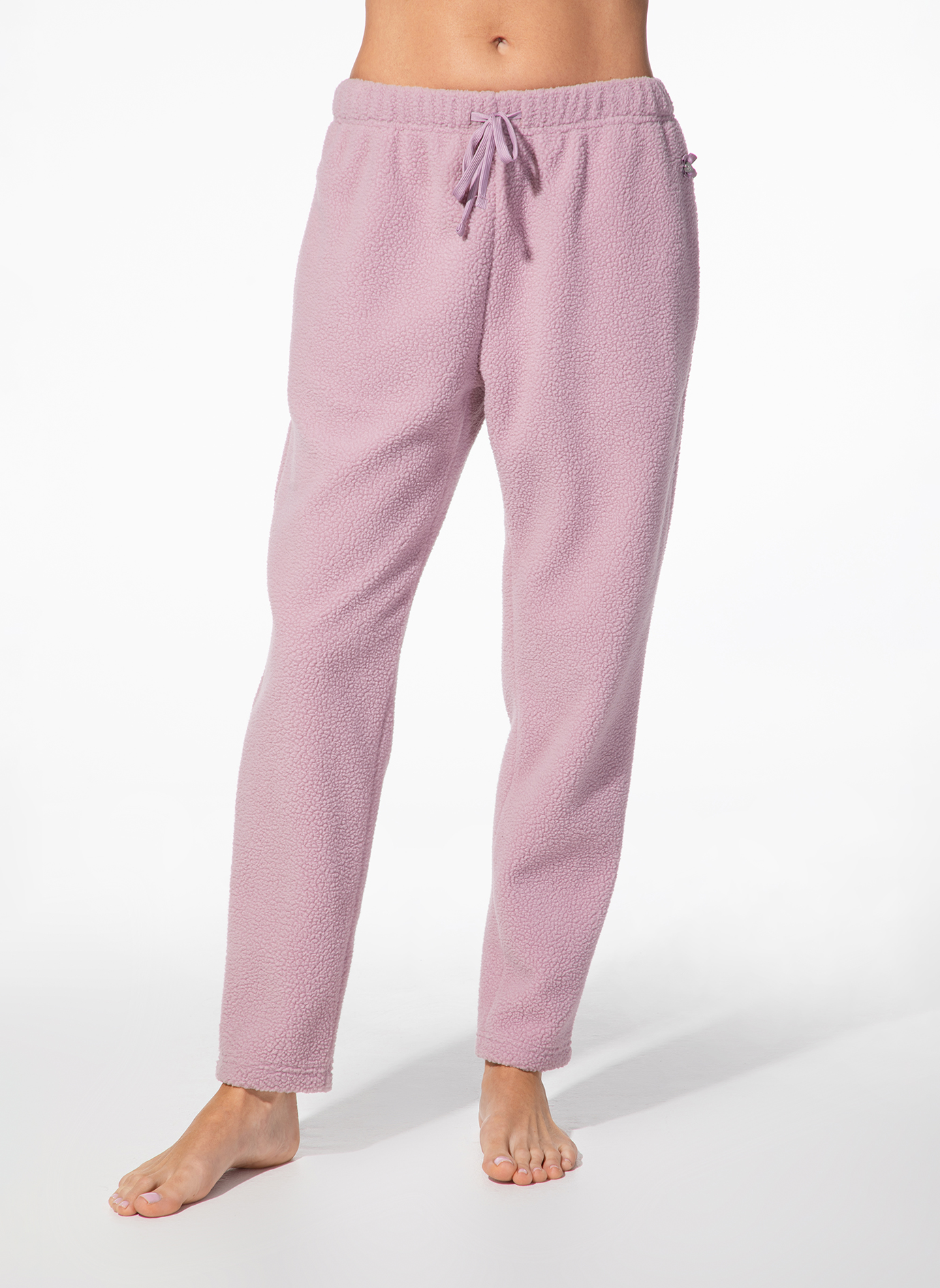 Loungewear, Fleece pants, Drawstring, Pink, Relaxed fit
