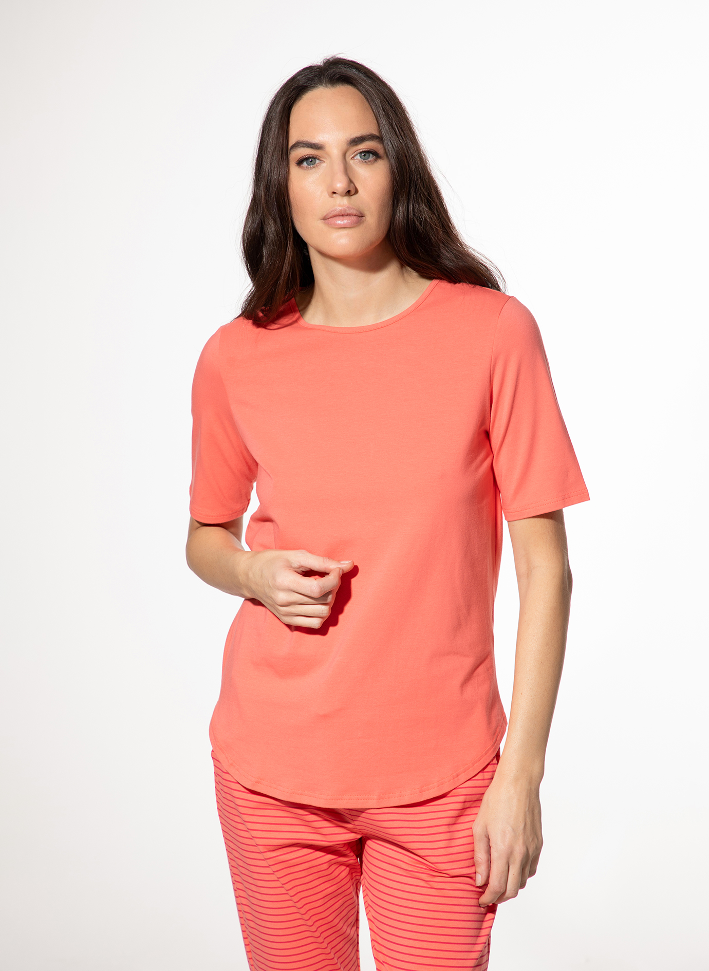 Damen T-Shirt orange