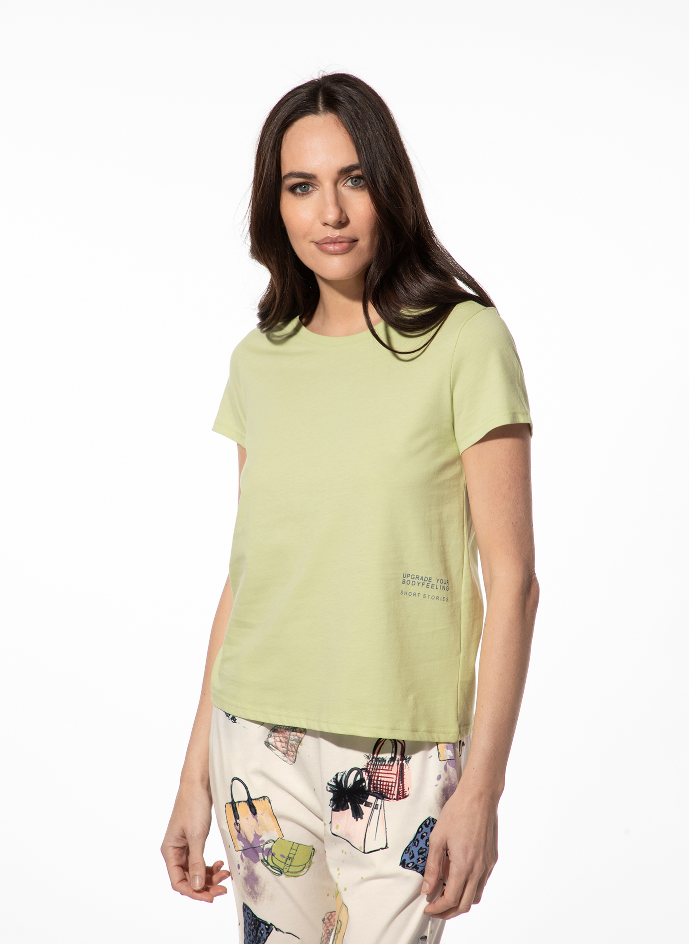 Damen-Schlafshirt grün
