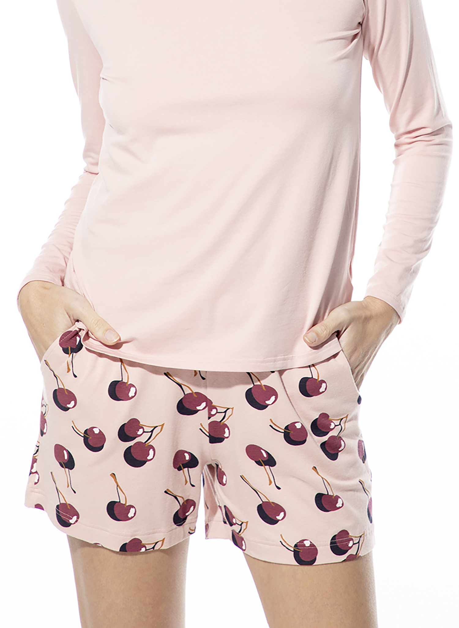 Damen Schlafshorts Rosa