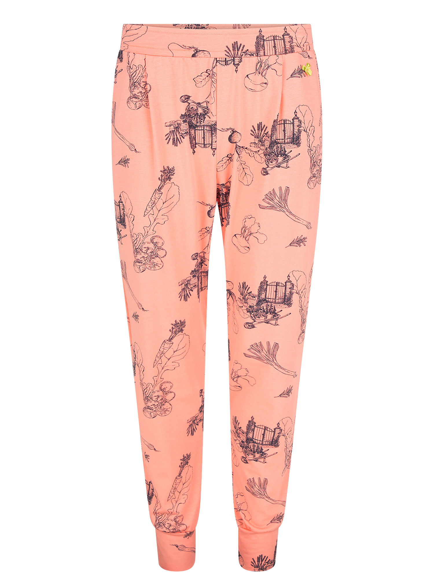 Leggings, Stoff, Muster, Kulturpflanzen, Rosa