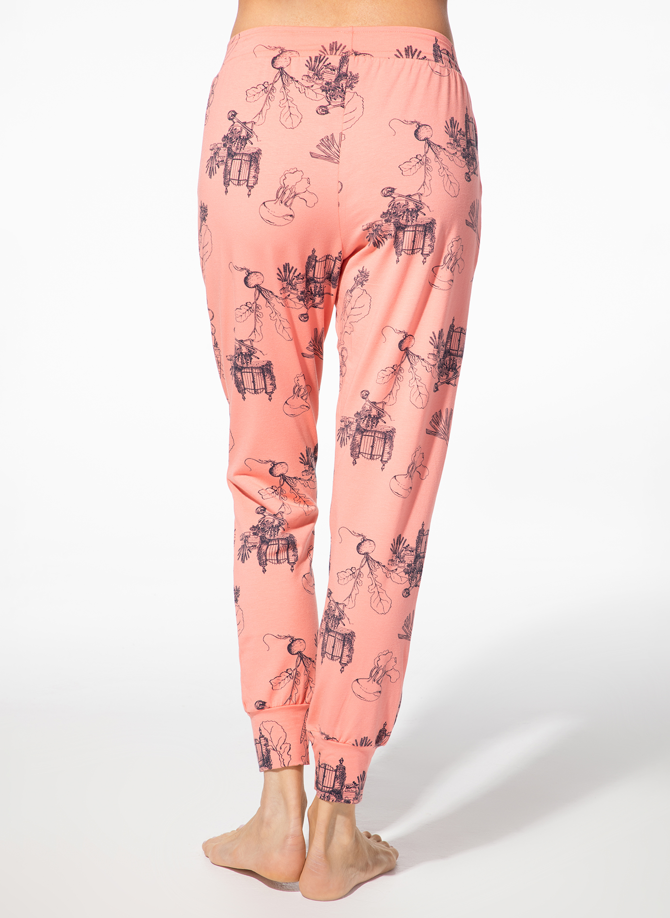 pyjama, Hose, Rosa, Druck, Grafiken