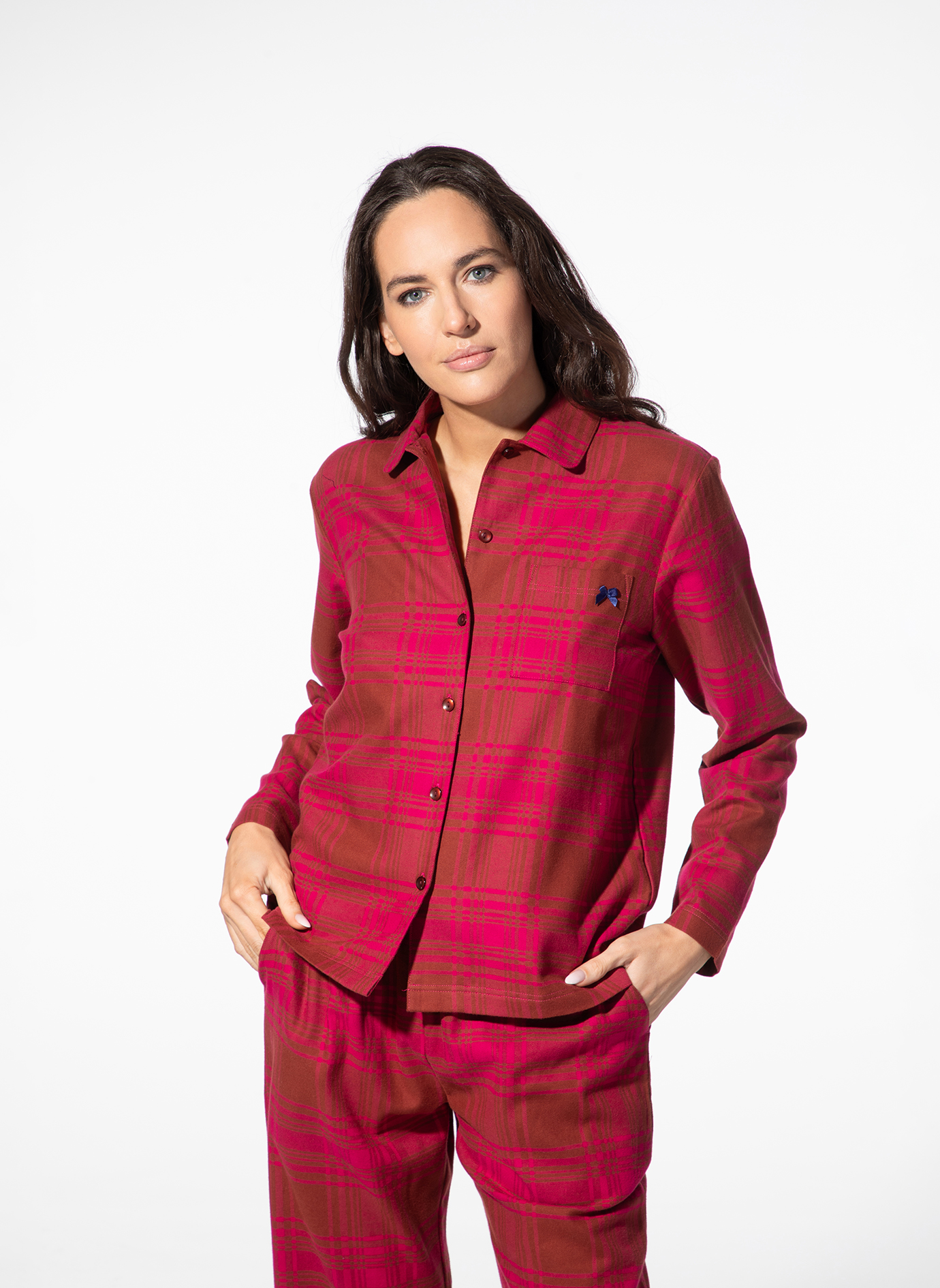 Plaid, Shirt, Flannel, Robe, Lange Ärmel