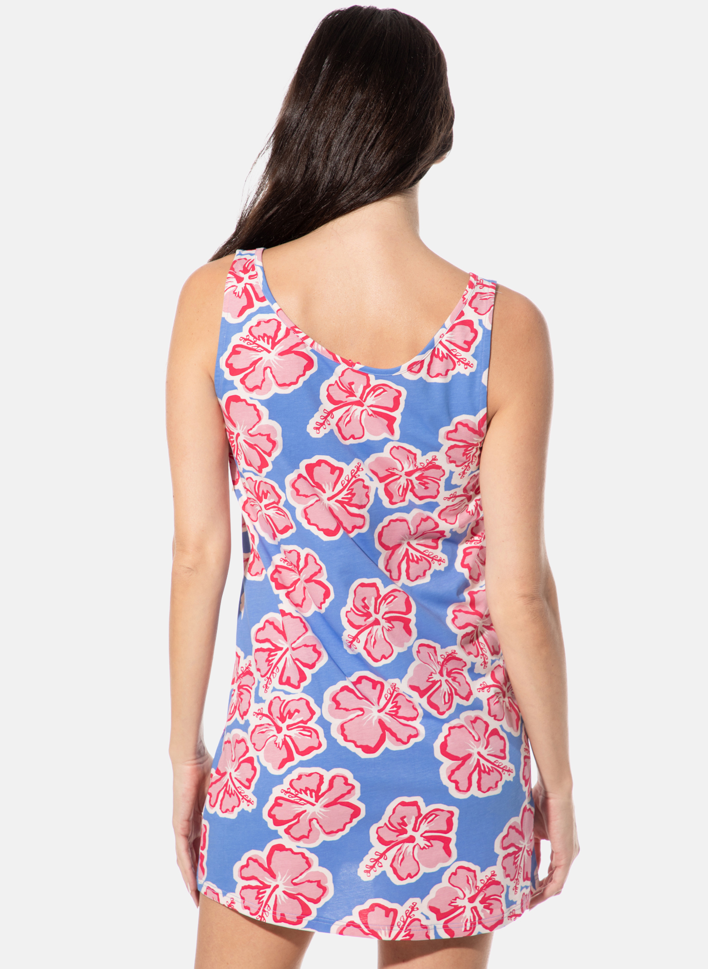 Kleid, Tanktop, Sommerkleid, Blumenmuster, Kurzarm