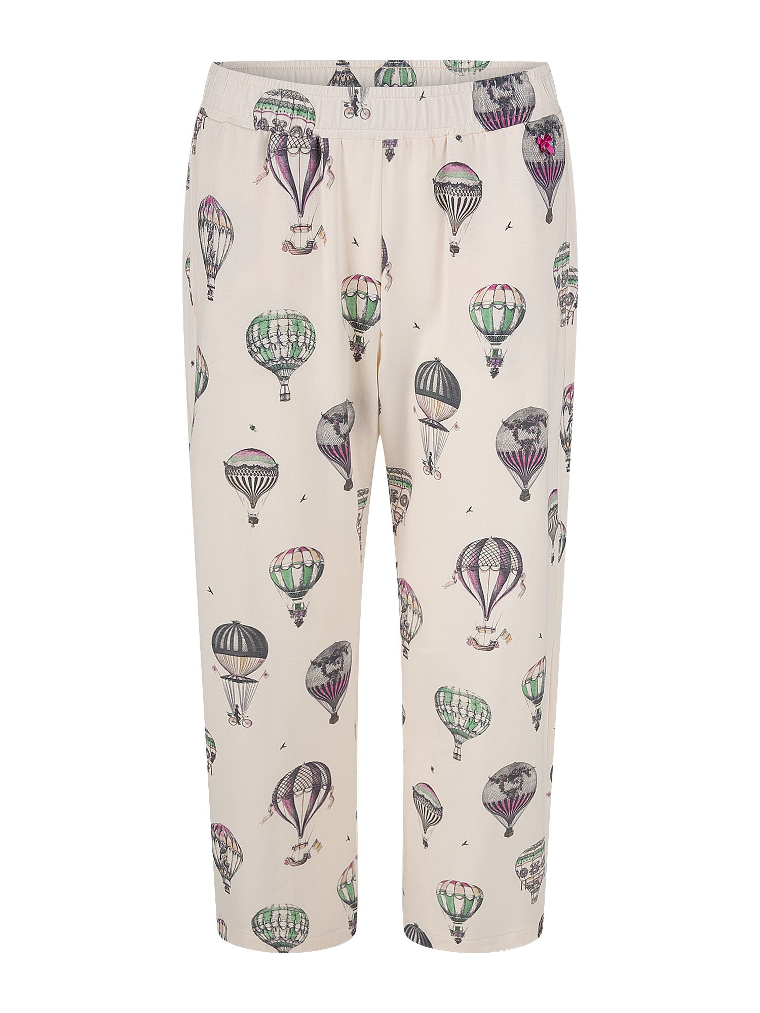 Hose, Beinbekleidung, Ballonfahrt Muster, Beige, Kunstdruck