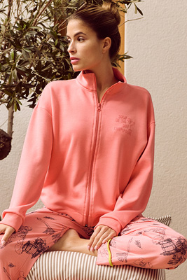 Fleecejacke, rosa Fleece, Reißverschlussjacke, Webpelz?