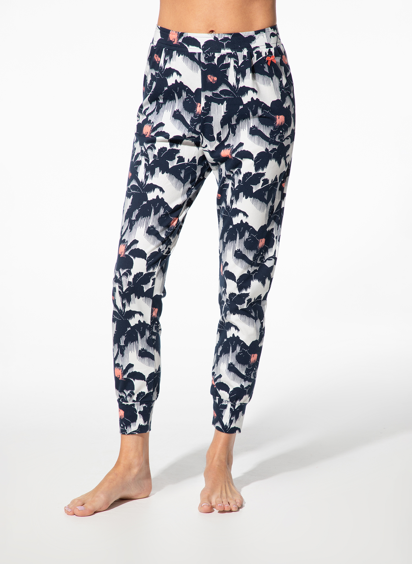 Hose, Tagehose, Palmenmuster, Druck, Jogging