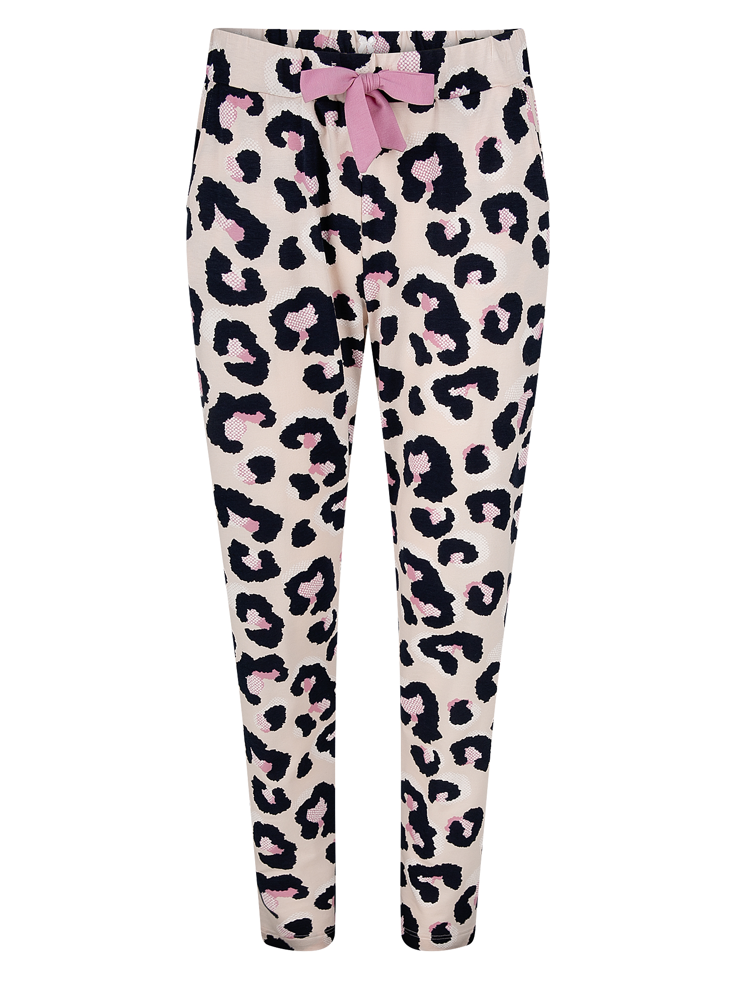 Laufhose, Leopardmuster, Kordel, Beige, Leggings