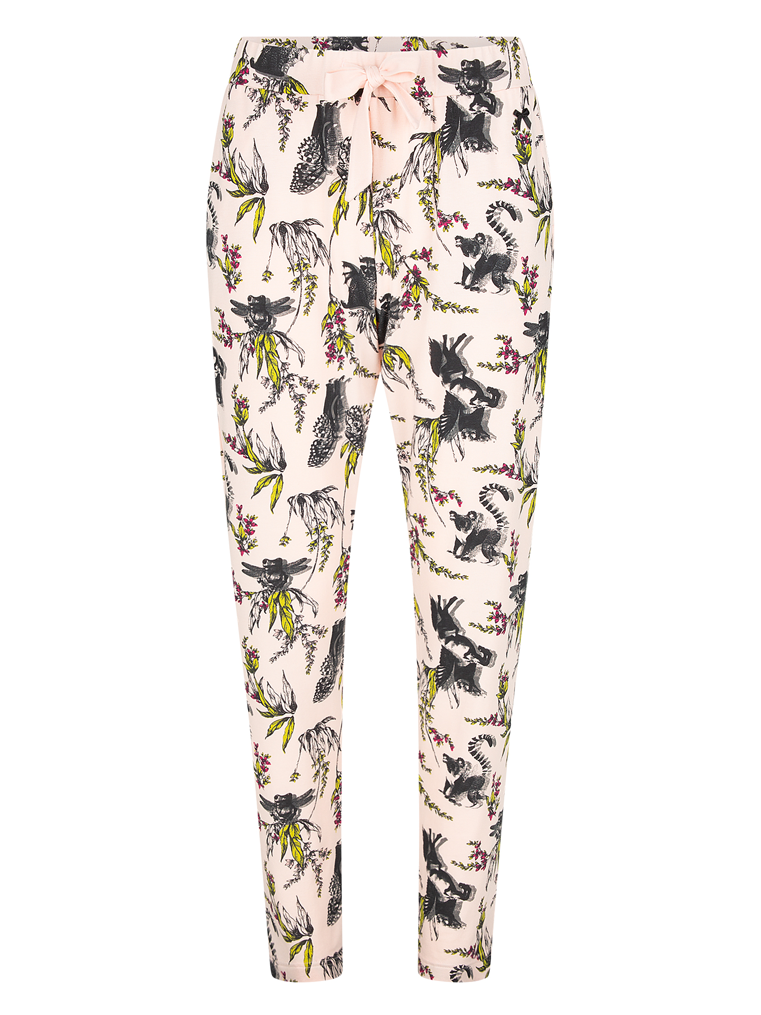 Pants, Leggings, Paisley pattern, Floral print, Pink