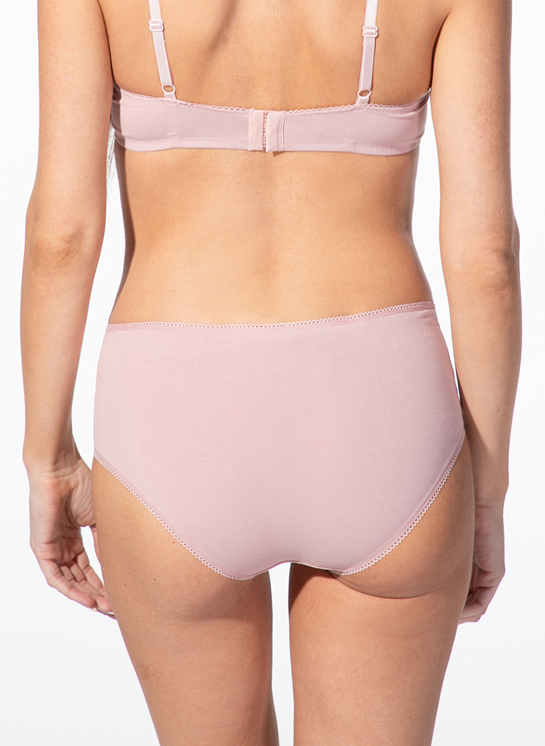 Unterwäsche, Damen, Schlüpfer, Rosa, Hoch geschnitten