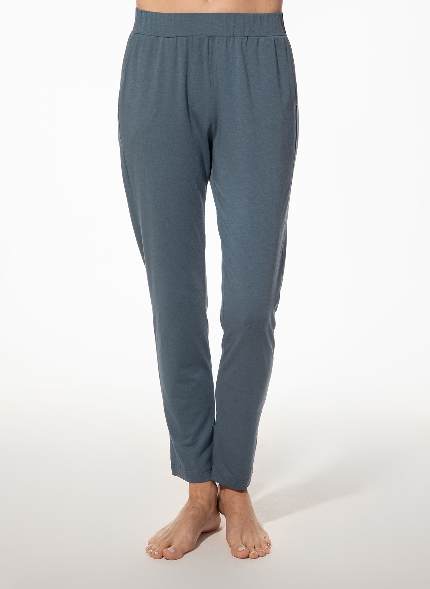 Damen-Schlafhose blau