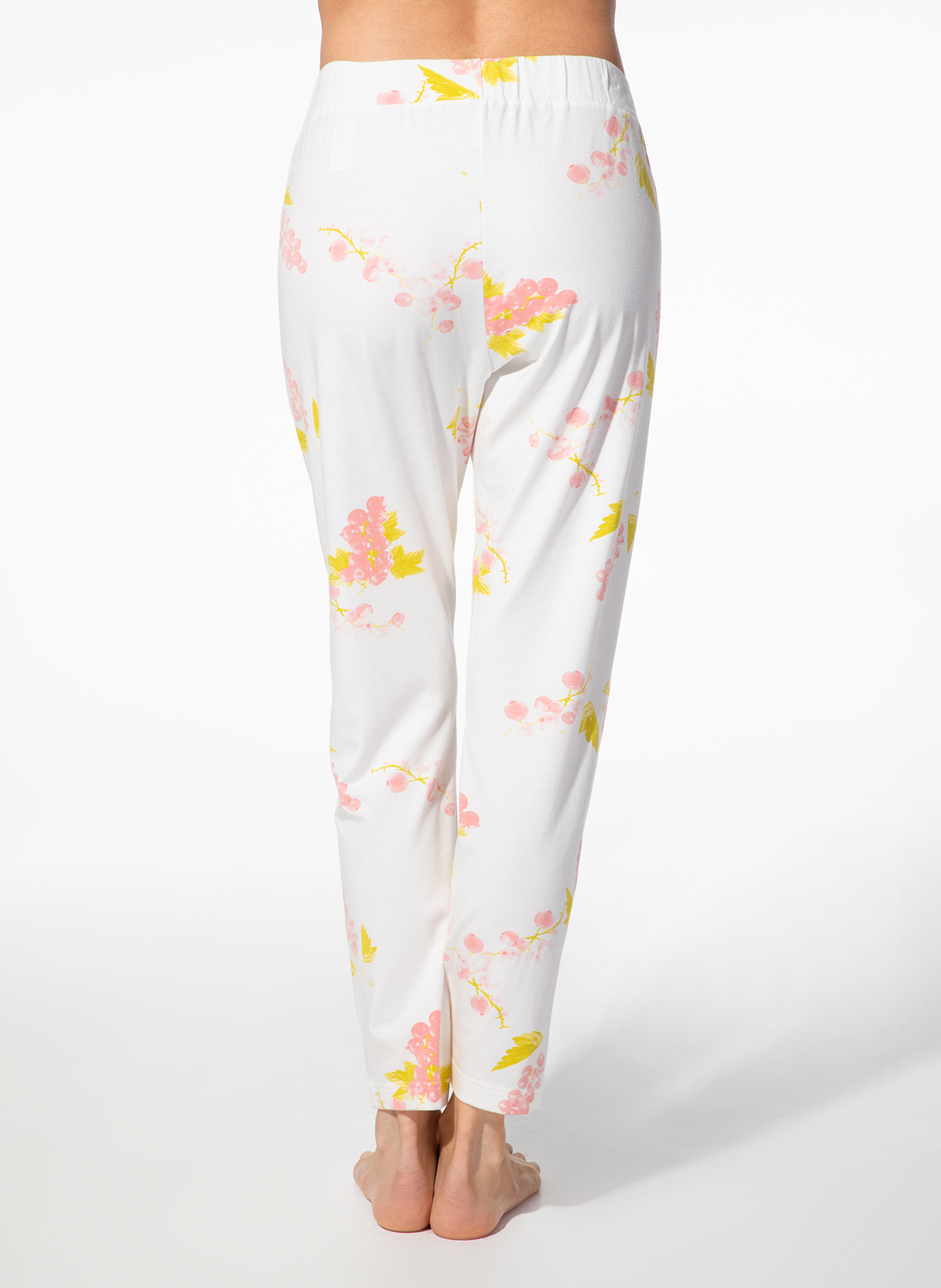 pyjama, Hose, Blümchen, weiß, weich