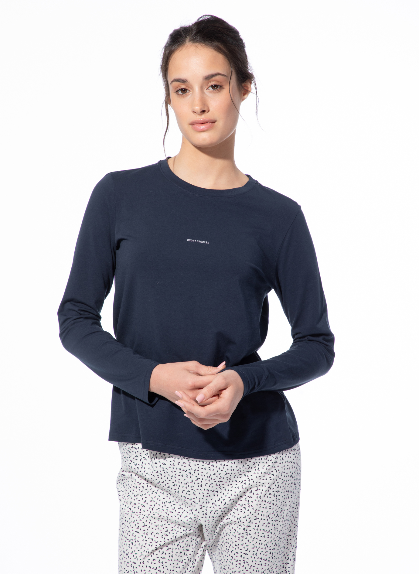 Damen Schlafanzug-Set Dunkelblau