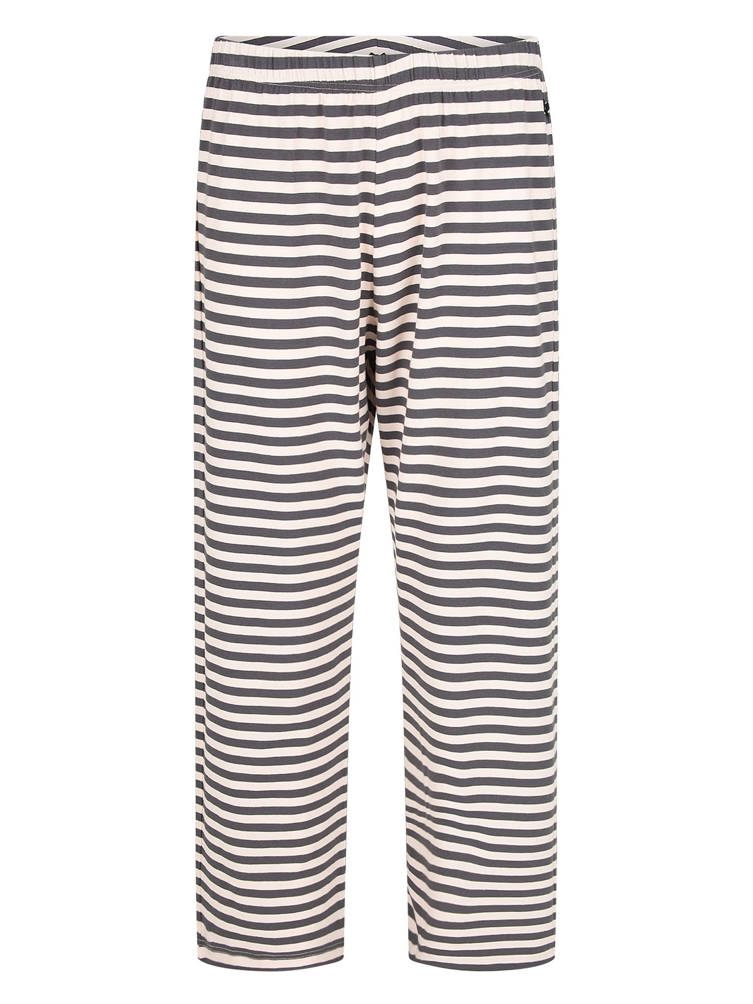 Streifen, Hose, Baumwolle, Beige, Dunkelblau