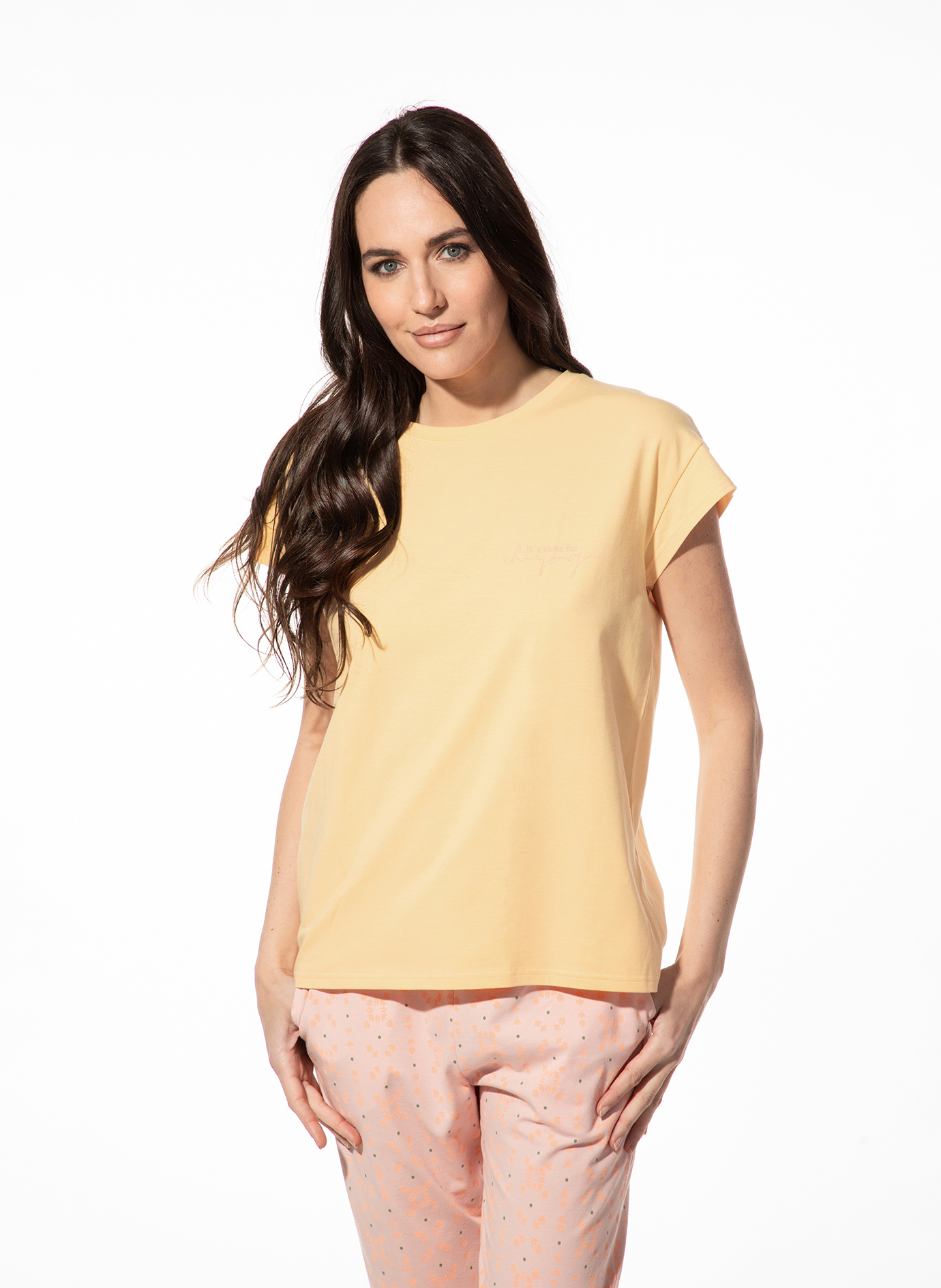 Damen-Schlafshirt kurzarm 