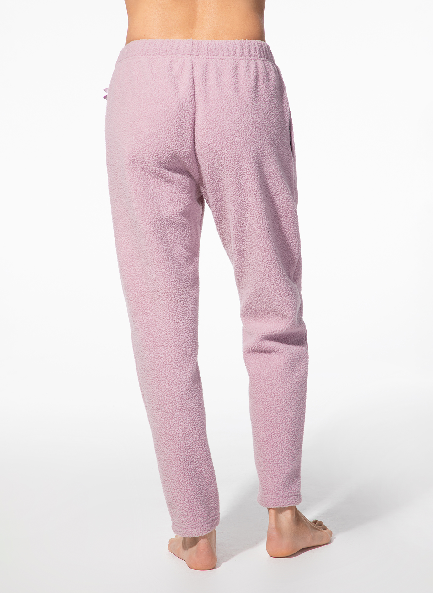 Hose, Loungewear, Fleece, Lila, Beine